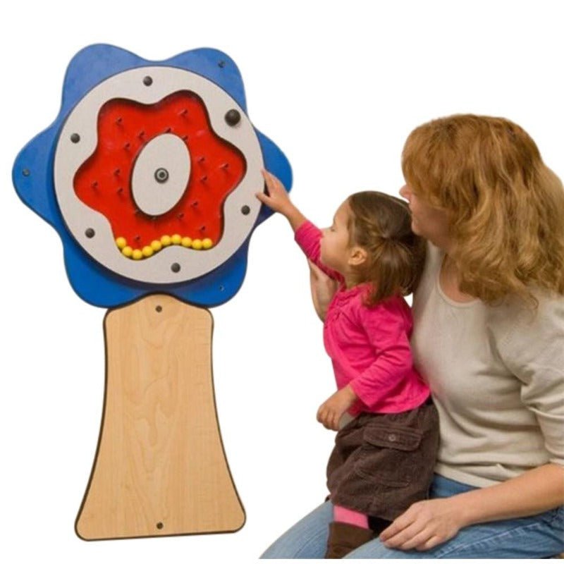 Blue Plinko Flower Wall Activity