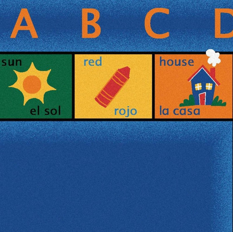 Bilingual Alphabet Rug