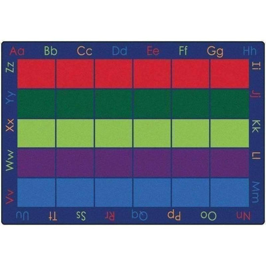 Colorful Places Classroom Seating Alphabet Rug