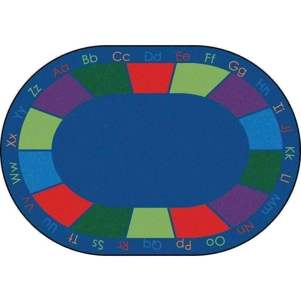 Colorful Places Seating Oval Rug