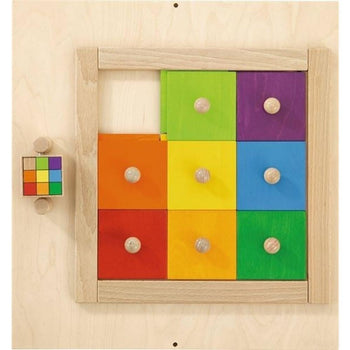 Colorful Squares Wall Activity Panel - HABA 023145