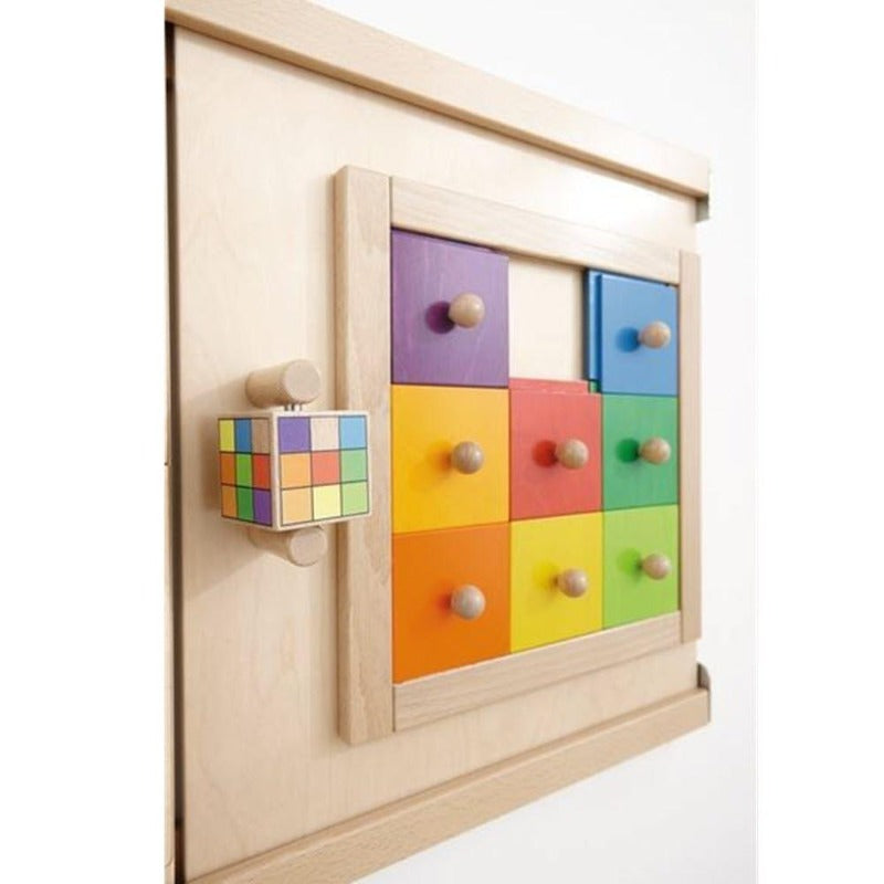 Colorful Squares Wall Panel Toy