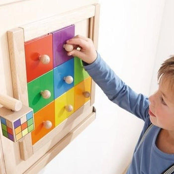 Colorful Squares Wall Puzzle Toy