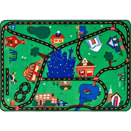 Cruisin Around the Town Children's Rug