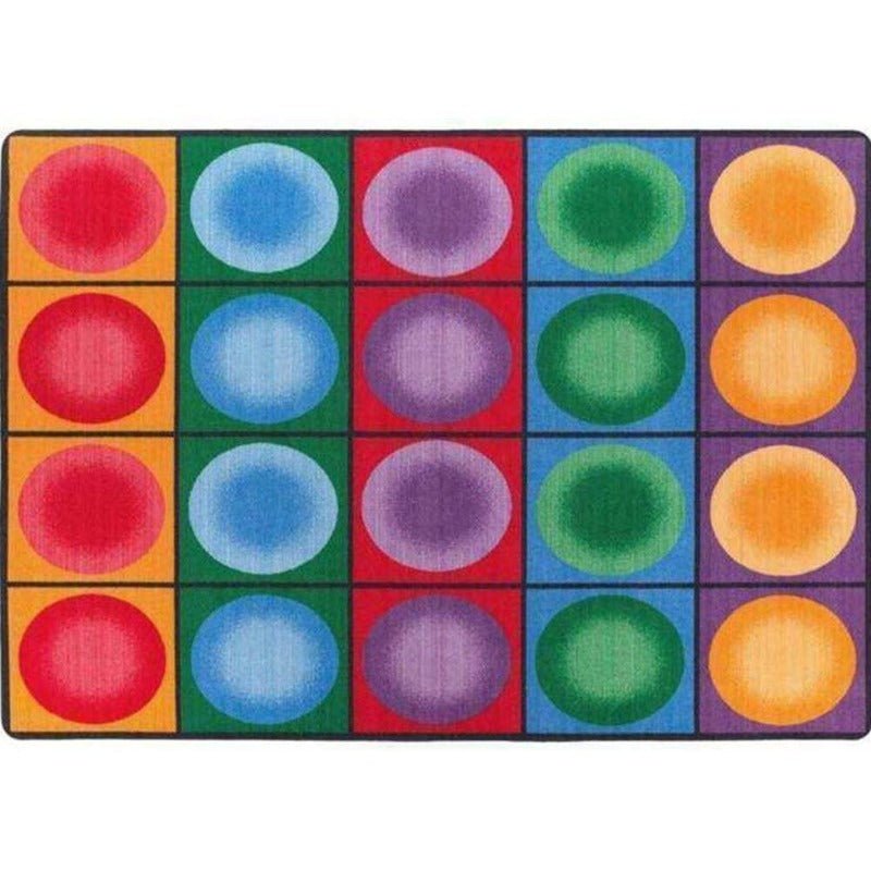 Dot Spots Classroom Seating Rug