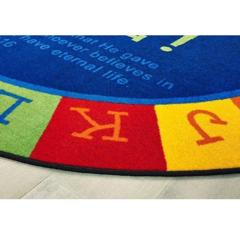 God is Love Learning Factory Second Oval Rug