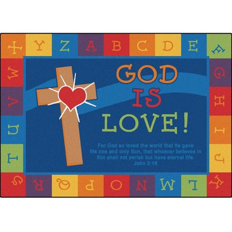 God is Love Learning Factory Second Rug
