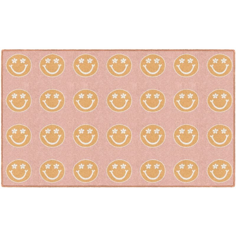 Good Vibes Happy Faces Classroom Rug
