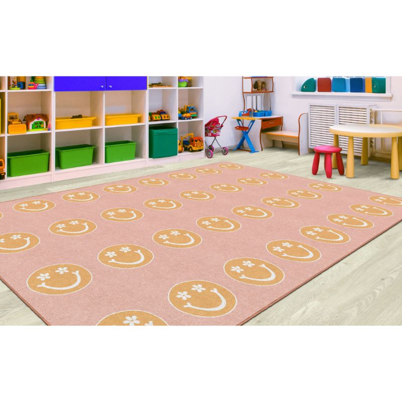 Good Vibes Happy Faces Seating Rug