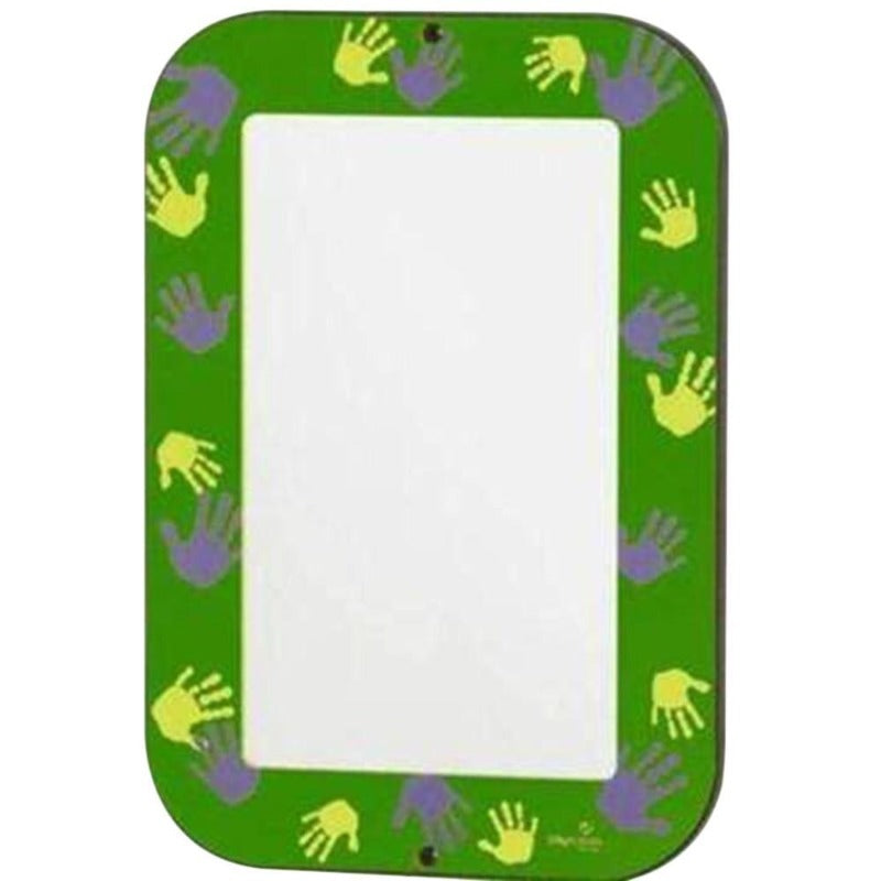 Green Hands-On Acrylic Wall Mirror