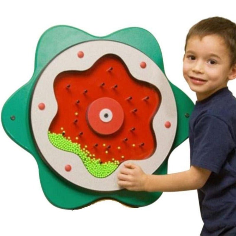 Green Plinko Children's Wall Toy