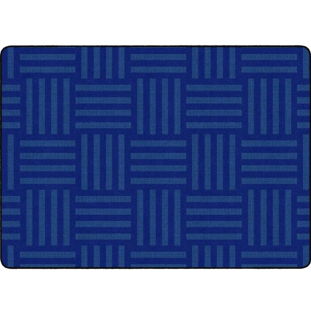 Hash Tag Tone on Tone Blue Early Learning Area Rug