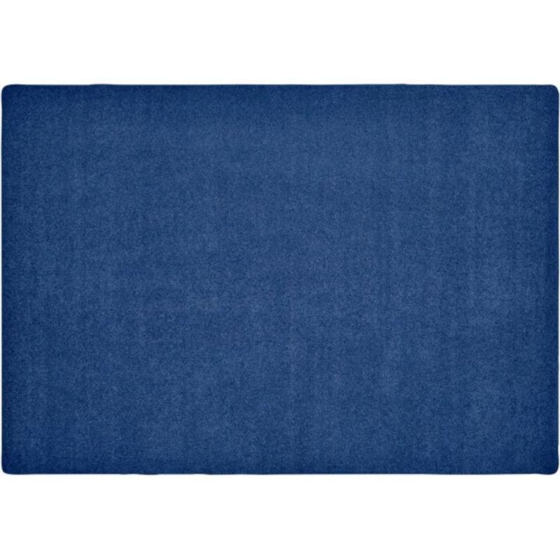 KIDply Solid Color Midnight Blue Area Rug