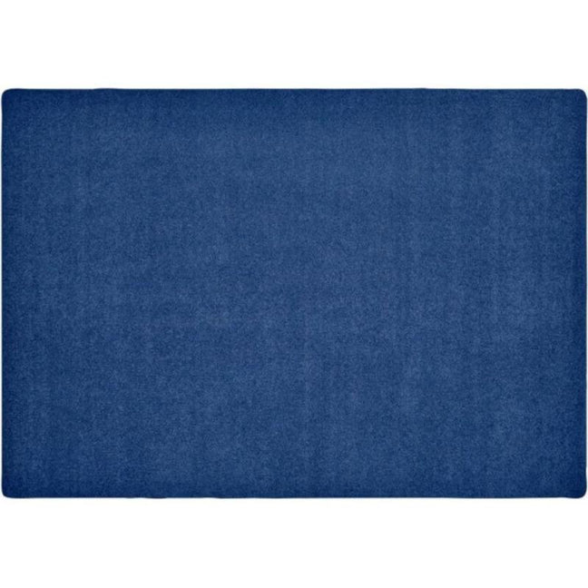 KIDply Solid Color Midnight Blue Area Rug