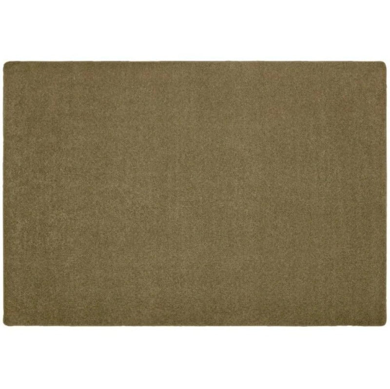 KIDply Solid Color Brown Sugar Area Rug