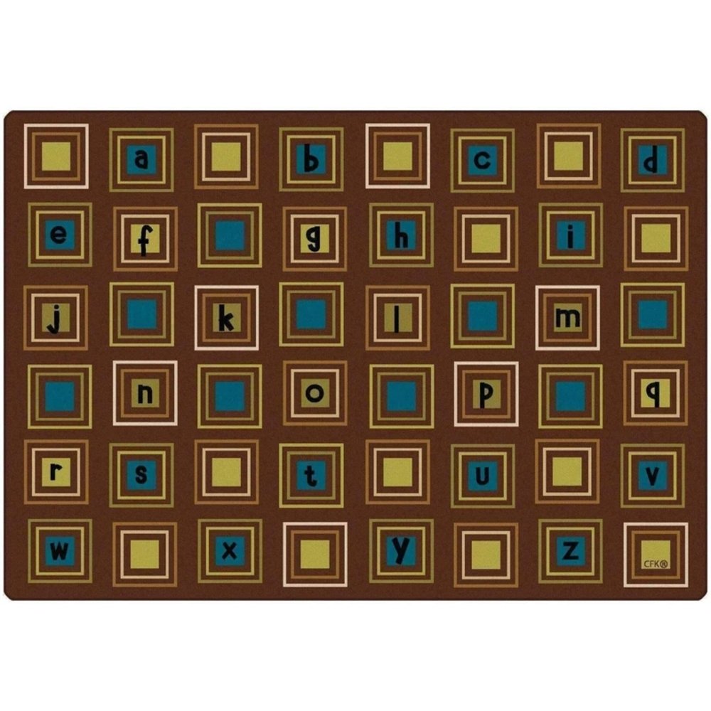 Literacy Squares Nature s Colors Factory Second Rug