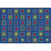 Literacy Squares Seating Rug Primary