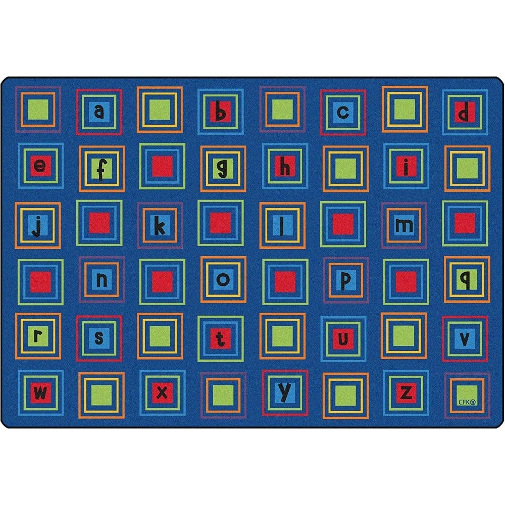 Literacy Squares Seating Rug Primary