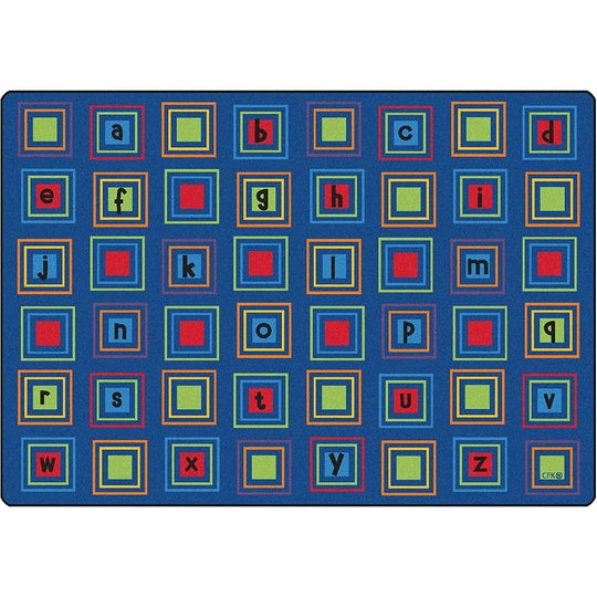 Literacy Squares Rug Primary