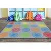 Multi - Color Circles Seating Rug