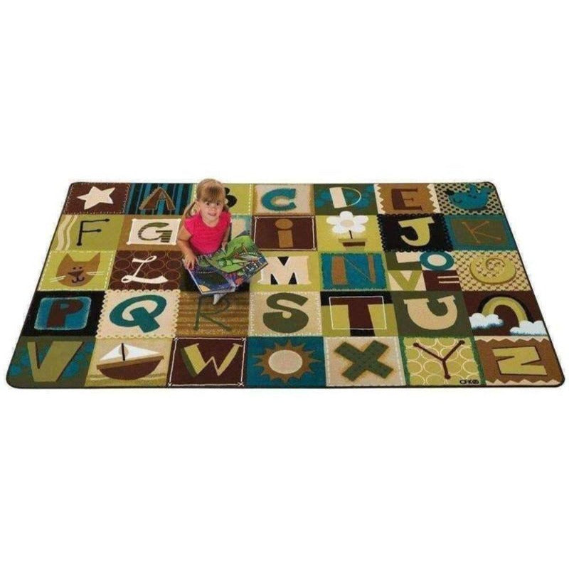 Natures Colors Alphabet Blocks Factory Second Rug