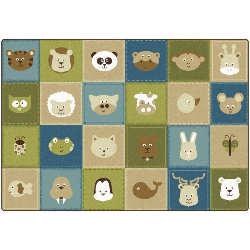 Natures Colors Animal Patchwork Factory Second Rug