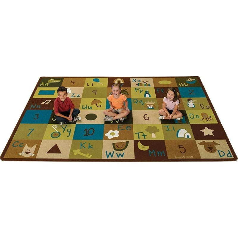 Natures Colors Learning Blocks Rug