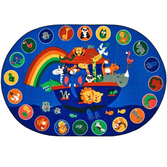 Noah's Voyage Oval Rug - Factory Second