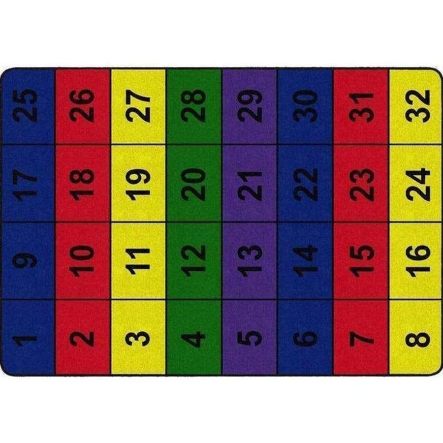 Numbered Classroom Rug Numbers Rugs for Classroom Learning Areas