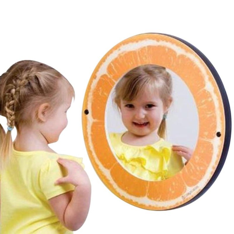 Orange Theme Wall Mirror