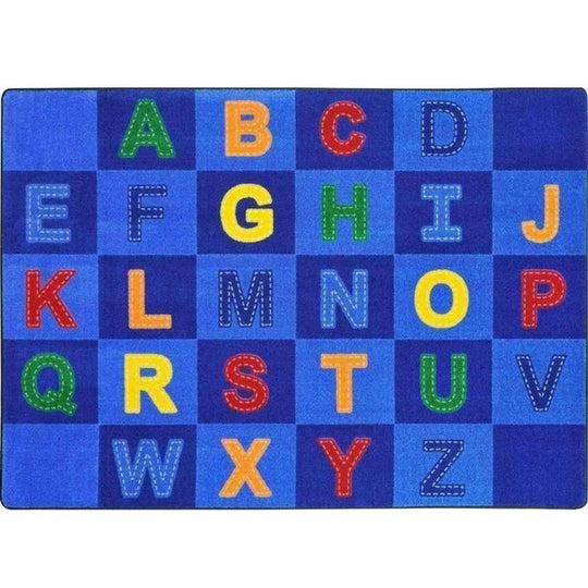 Patchwork Letters Seating Rug