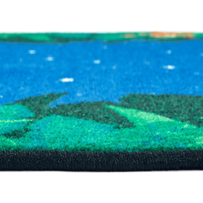 Peaceful Tropical Night Classroom Rug