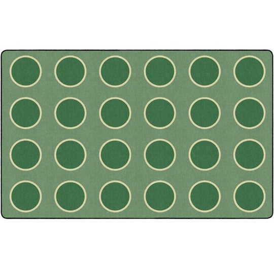 Spring Sage Circles Seating Rug