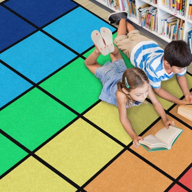 Rainbow Reverie Classroom Seating Rug