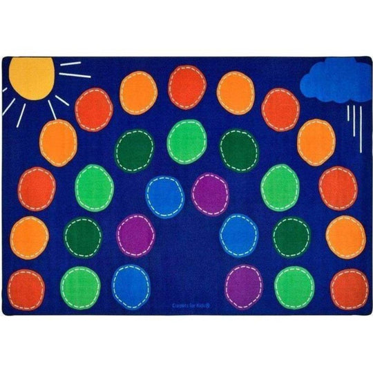Rainbow Arch Seating Classroom Rug - Factory Second