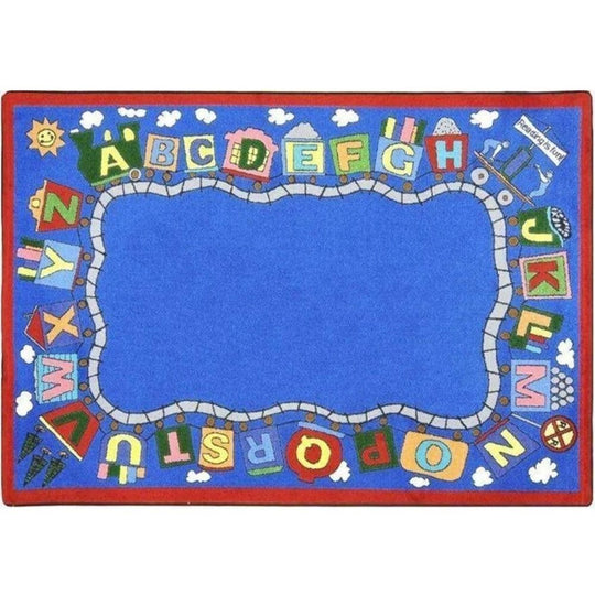 Reading Train Alphabet School Rug
