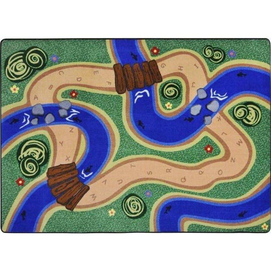 Road and River Educational Rug