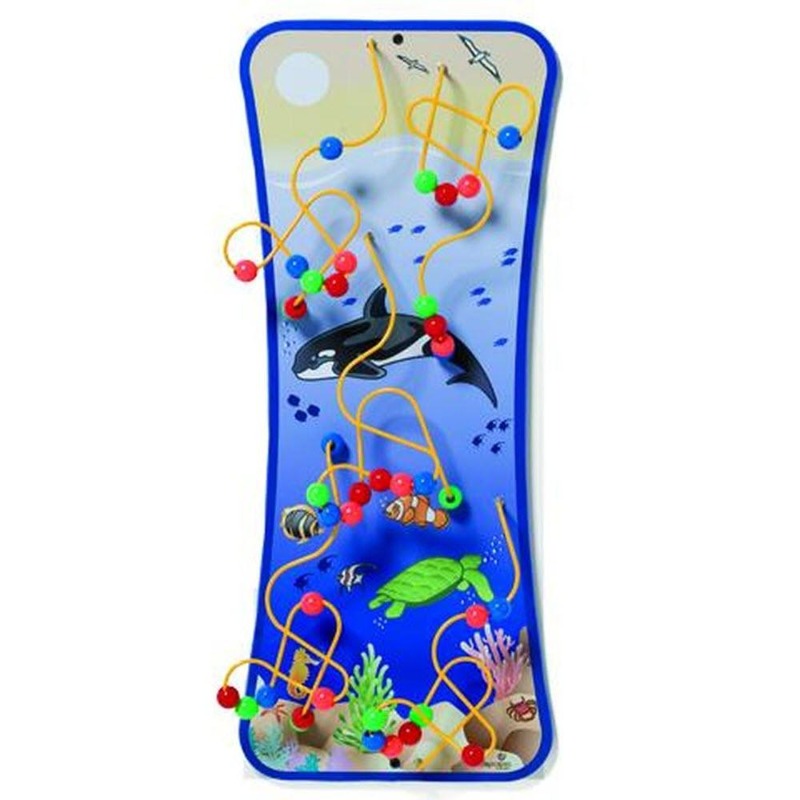 Seascape Wire Bead Maze Wall Toy - 20-FLP-OSS Gressco