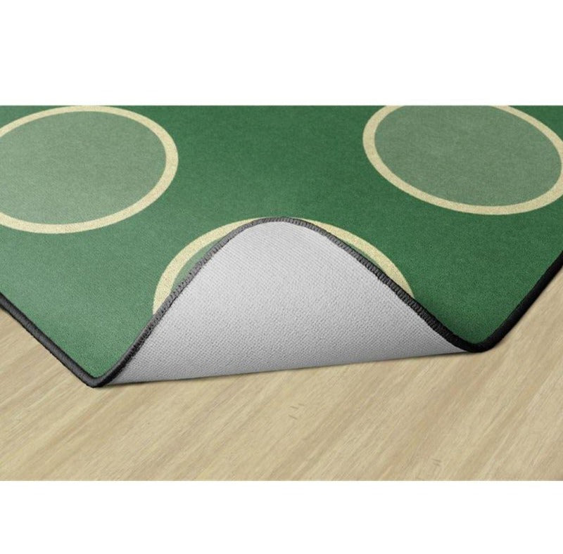 Serene Circles Sage Seating Rug