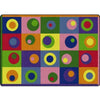 Silly Circles Classroom Sitting Rug