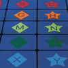 Simple Shapes Alphabet Classroom Seating Rug
