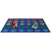 Simple Shapes Alphabet Classroom Seating Rug