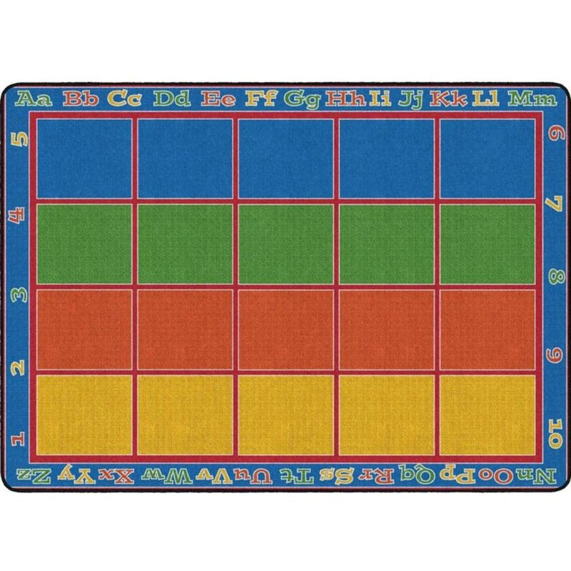 Sitting Grid Primary Rug