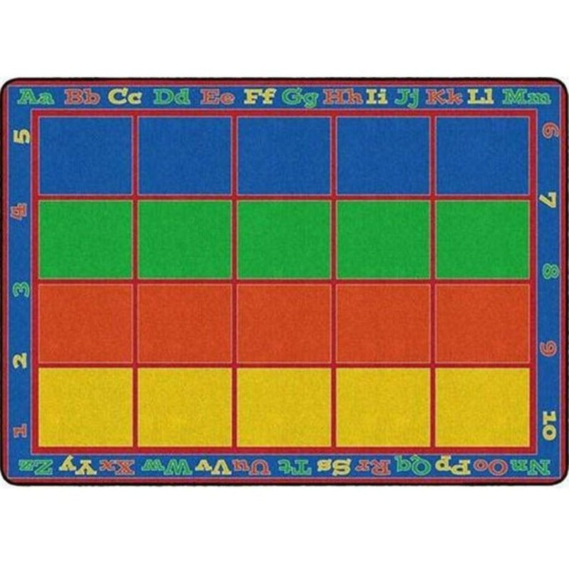 Sitting Grid Primary Rug