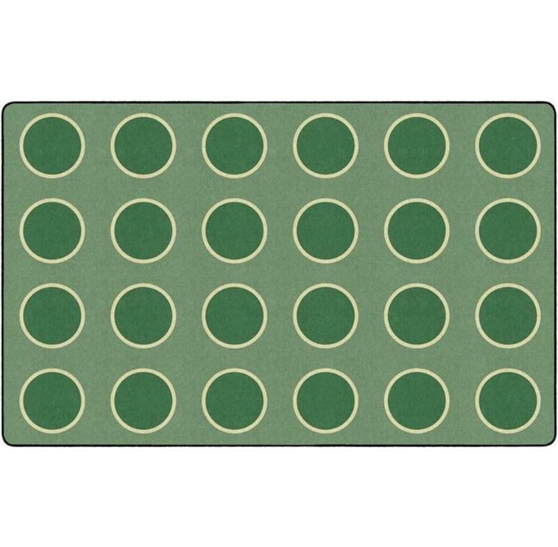 Spring Sage Circles Seating Rug