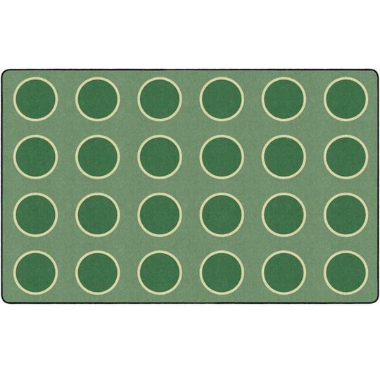 Spring Sage Circles Seating Rug
