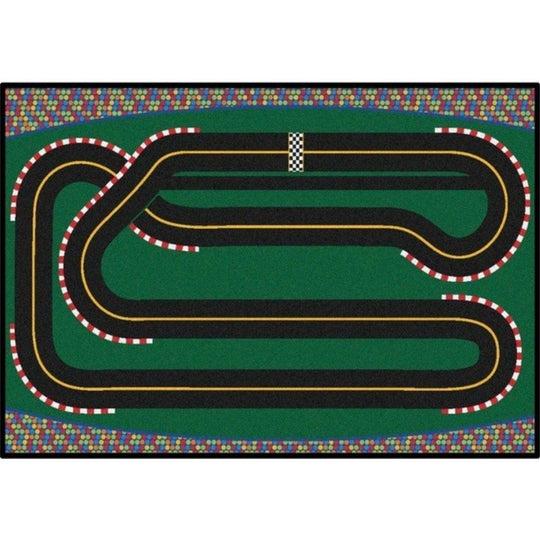 Super Speedway Racetrack Rug