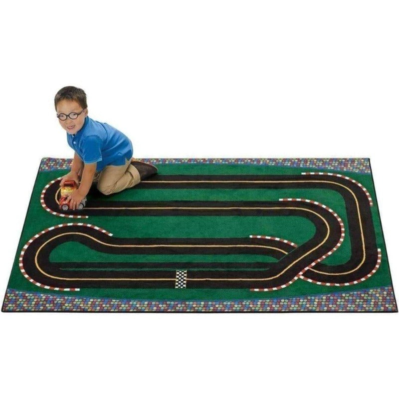 Super Speedway Racetrack Rug
