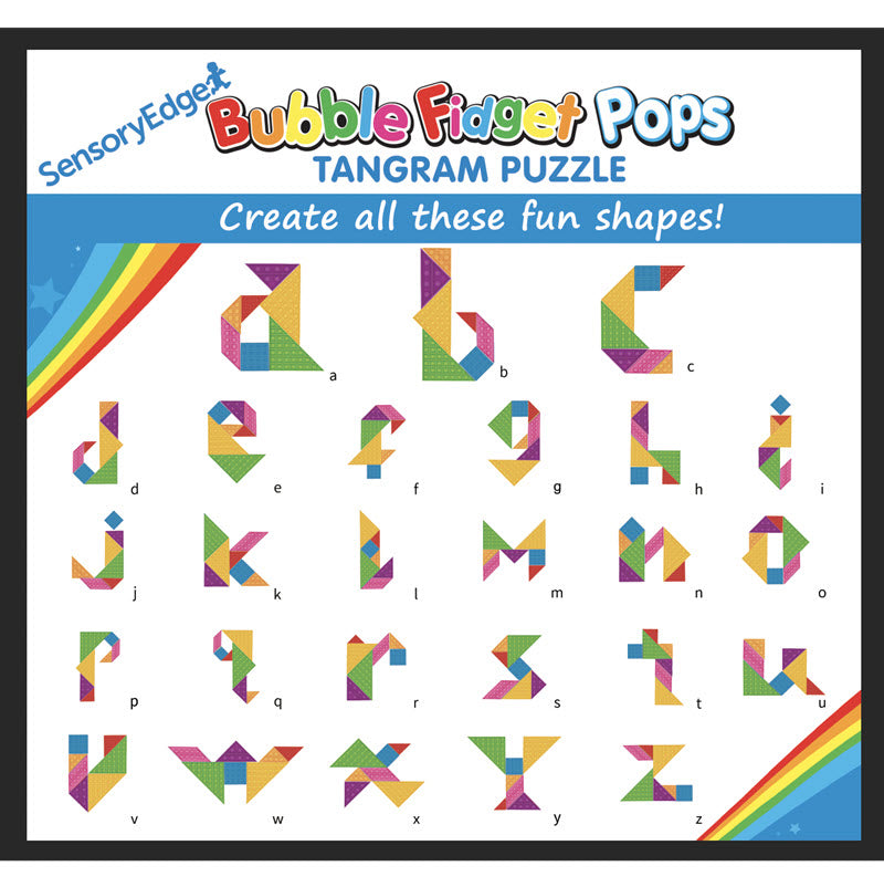 Tangram Bubble Pop Fidget Set - SensoryEdge