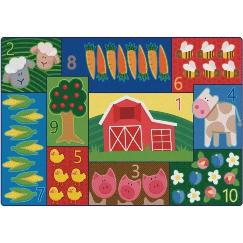 Toddler Farm Counting Rug